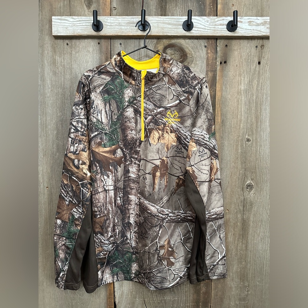 Realtree Xtra Camo Lightweight 1/4 Zip Pullover Jacket Size XL (46-48) Men’s